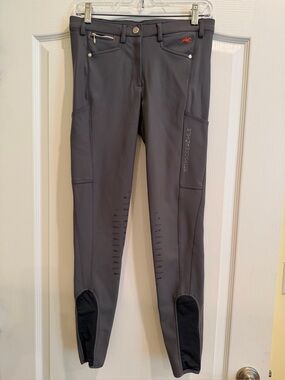 Schockemohle Sport Eleonore 11 KG Gray Riding Breeches